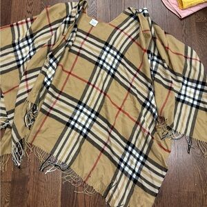 Burberry Style Poncho